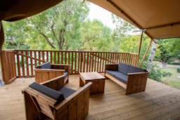 Accommodation - Luxury Lodge 40M² - 3 Bedrooms - Camping Les Vallons de l'Océan