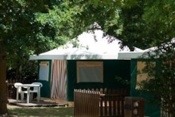 Location - Bungalow Toile 16M² - 2 Chambres - Camping la Chabotière