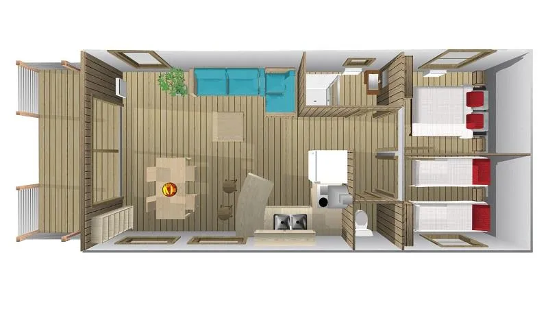 Chalet Sur Pilotis Vue Mer 32M² + Terrasse 10M²