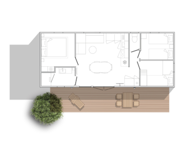 Mobile home 3 bedrooms COSY 36m² SEA GLIMPSE (Air Conditioning Option) — 6
