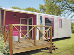 Alojamiento - Mobil Home Terraza Cubierta 2 Habitaciones 23 M² - Camping Eleovic