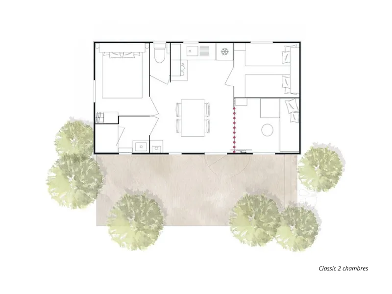 Mobil Home Classic 27M² 2 Chambres