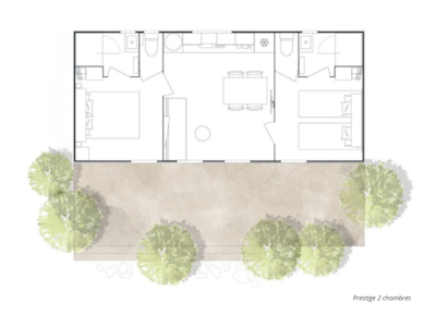 Mobile home Prestige 2 Bedrooms 33 m² 2 bathrooms (Air Conditioning) — 7