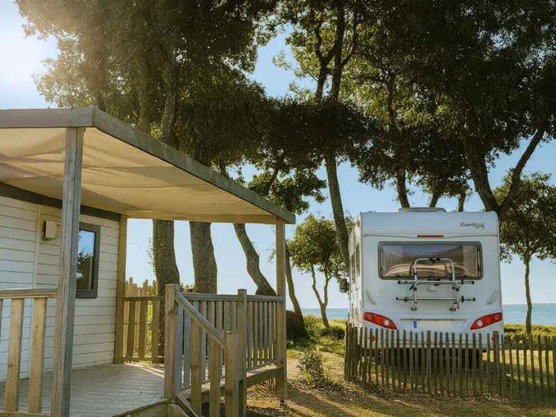 Mobilhome SOLO 1 slaapkamer 20 m² Gedeeltelijk zeezicht