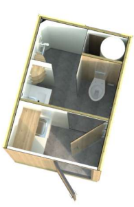 Pitch APERCU MER SANITAIRE véhicule -6m50, 2 personnes + électricité 10 A inclus dans le tarif — 3