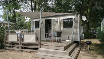 Mietunterkunft - Mobilheim Classic 15M²| 1 Schlafzimmer |Klimaanlage |Tv|Balkonterrasse - Camping Marvilla Parks - Domaine de la Brèche