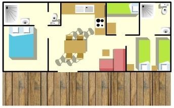 COTTAGE PREMIUM – 6 PERS. - Air conditioning
