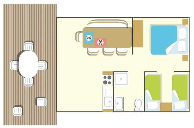 Safari Lodge, Climatisée