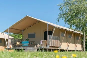 Mietunterkunft - Woody Lodge - 2 Schlafzimmer - Camping Village de La Guyonnière