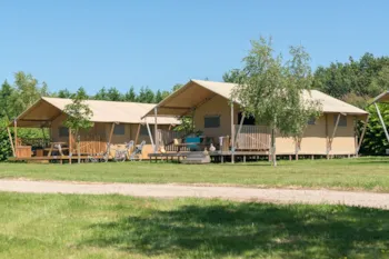 Mietunterkunft - Woody Lodge, Mit Klimaanlage - 2 Schlafzimmer - Camping Village de La Guyonnière