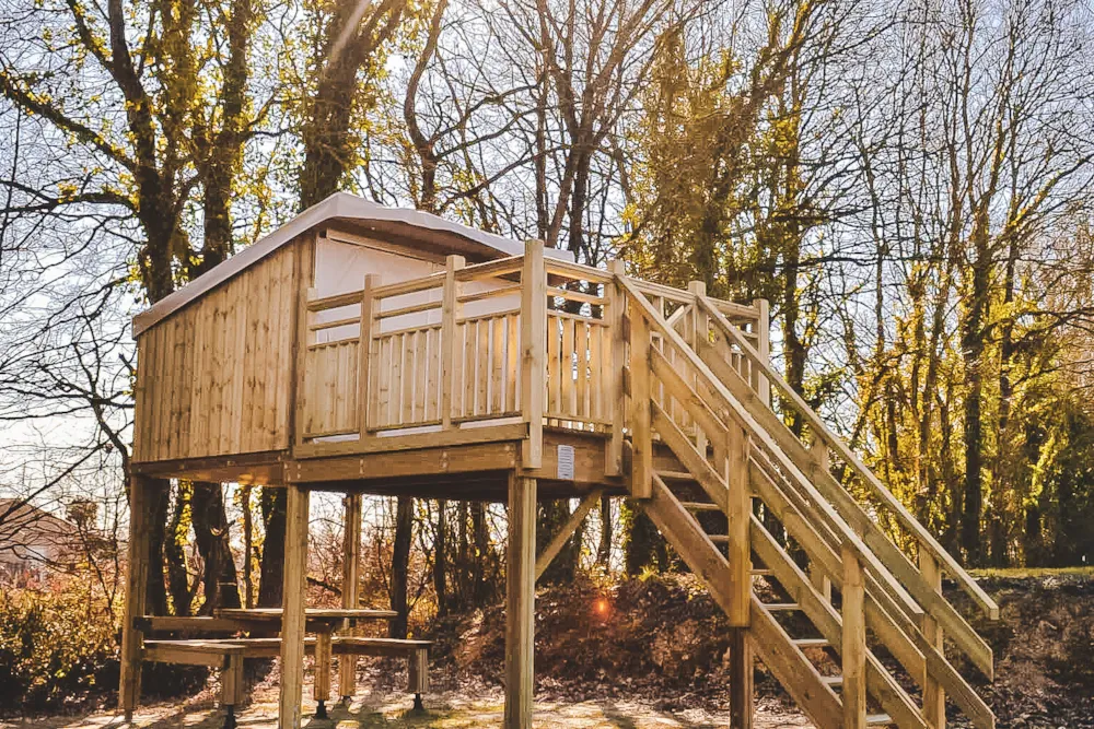 Emplacement - Vélocabane + 2 Vélos - Camping Village de La Guyonnière
