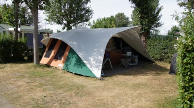Pitch + electricity 10A + car + tent or caravan — 1