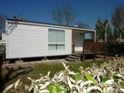 Huuraccommodatie(s) - Comfort Cottage Plus 4/5Pers 27 T/M 30M² (2 Slpk.) Met Half-Schaduwrijk Terras  - Tv - Camping Plein Sud