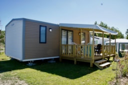 Huuraccommodatie(s) - Grand Comfort Cottage 4/5 Pers 27-33² (2 Slaapkamers) - Tv - Camping Plein Sud