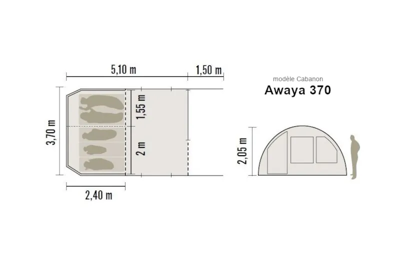 La Tot'prête À Camper 5 Pers 2Ch.