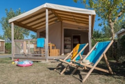 Location - Ecolodge Safari 2 Chambres Sans Sanitaires - 19M² - Camping Le Bois Joly