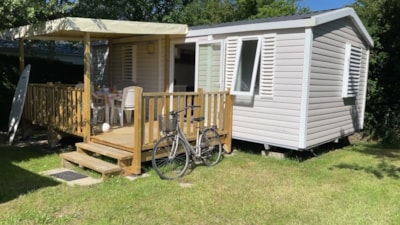 Mobile home Confort 28m² - 2 bedrooms + covered terrace + TV