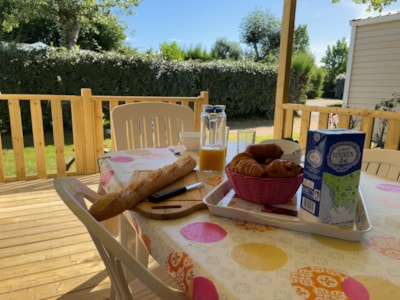 Mobile home Confort 28m² - 2 bedrooms + covered terrace + TV