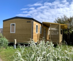 Huuraccommodatie(s) - Cottage Confort 32M² -3 Kamers + Overdekt Terras + Tv + Met Lakens - Flower Camping Le Petit Paris