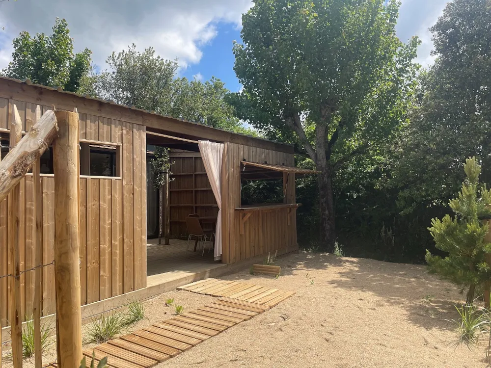 Hütte Spa Premium 33M² (2 Zimmer)+Überdachte Terrasse+Tv+Lv+Plancha+Mit Bettwäsche+Badehand