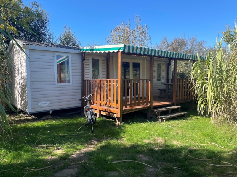 Mobilheim Confort 32m² - 3 Zimmer + überdachte Terrasse