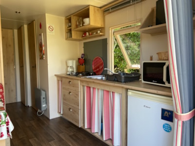 Gypsy caravan 23m² - 2 bedrooms + TV