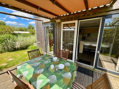 Cottage Premium 28m² - 2 bedrooms + covered terrace +DW + TV + Bed linen + towels