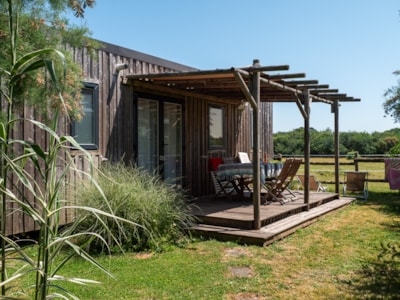 Cottage Premium 32m² - 3 bedrooms + covered terrace + DW + TV + Bed linen + towels