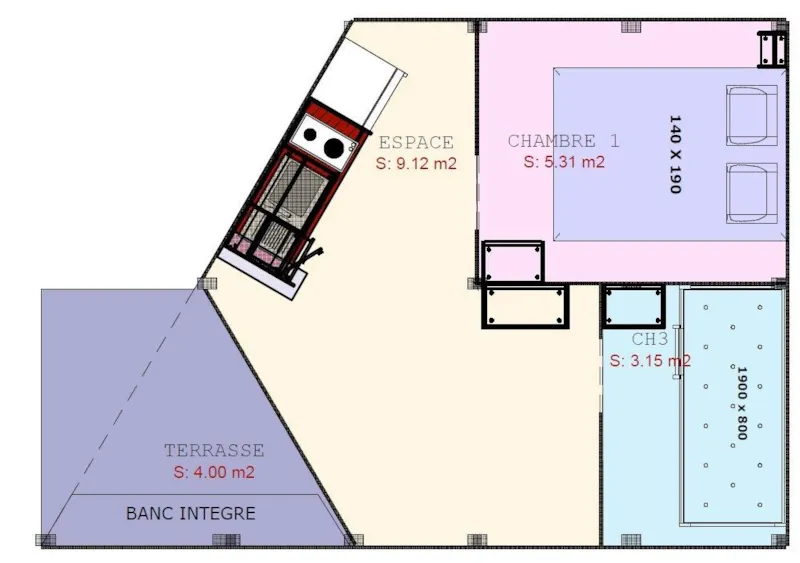 Tente Sahari 2 Ch 4 Pers