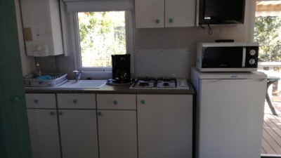 2-bedroom ECO mobile home (ceiling height 2m10) sleeps 4 (+ 2 possible extra beds)