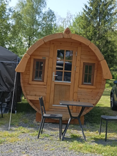 Barrel hut Birkengrund B1-B3 2 adults and 2 children — 2