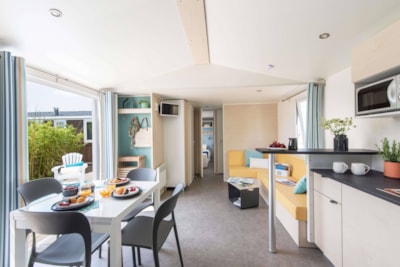 Mobile home Family 4bd | PREMIUM - 38m²-A/C-TV-DW-Plancha-Free wifi-XXL covered Terrace