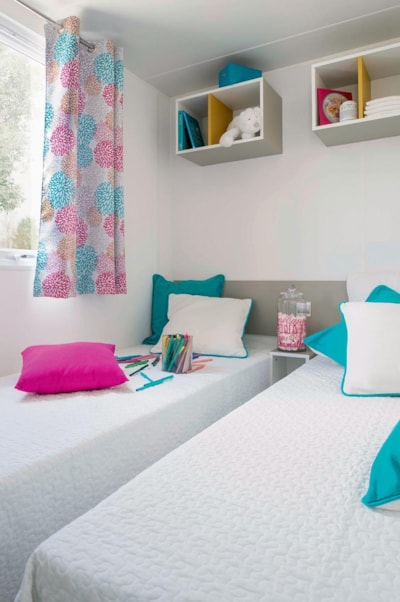 Mobile home Family 3bd | PREMIUM-30m²-A/C-TV-DW-Plancha-Free wifi-XXL covered Terrace-Roselune