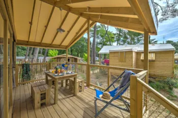 Mietunterkunft - Cosyflower 2Sz | Confort - 32M² - Überdachte Terrasse - Tv - Plancha - Flower Camping Les Biches