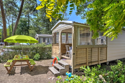 Cabin Nature 2bd - without sanitary facilities | GLAMPING - 19m² covered terrace - without TV