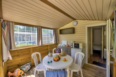 Cabin Nature 2bd - without sanitary facilities | GLAMPING - 19m² covered terrace - without TV