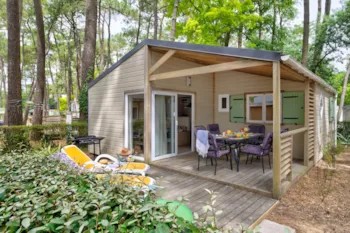 Mietunterkunft - Cottage Premium3sz | Premium - 32 Bis 40M² Überdachte Terrasse - Tv - Gs - Kostenloses Wlan - Flower Camping Les Biches