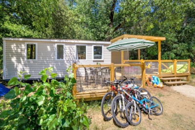 Mobile home Family 3bd | PREMIUM-30m²-A/C-TV-DW-Plancha-Free wifi-XXL covered Terrace-Roselune