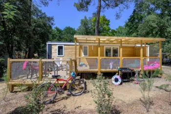 Mietunterkunft - Mobilheim Family 4Sz | Premium - 38M² - Überdachte Xxl - Terrasse - Tv - Gs - Plancha - Gratis Wlan - Flower Camping Les Biches