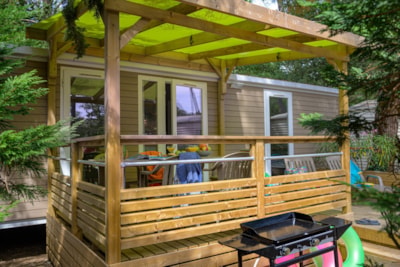Mobile home Premium+ 2bd 2 BATHR | PREMIUM-33m²-A/C-TV-DW-SPA-Linens-Free Wifi-covered Terrace