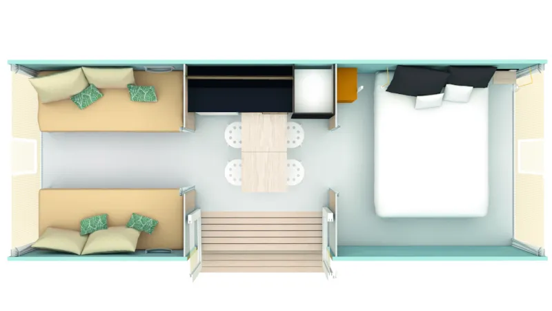 Tente Lodge Coco Sweet 2Ch - Sans Sanitaires | Insolite - 16M² Terrasse Couverte - Sans Tv