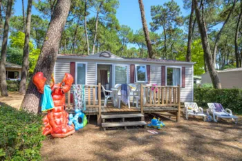 Mietunterkunft - Mobilheim Classique 3Sz (Ohne Tv) | Standard - 30M² - Entdeckerterrasse - Flower Camping Les Biches