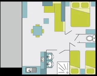 Cottage Premium 2Ch | Premium - 32 À 56M² Terrasse Couv. - Tv - Lv - Wifi Gratuit