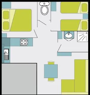 Cottage Premium 2Ch | Premium - 32 À 56M² Terrasse Couv. - Tv - Lv - Wifi Gratuit