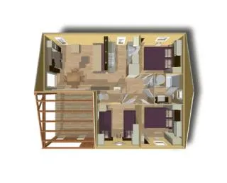 Cottage Premium 3Ch | Premium - 32 À 42M² Terrasse Couverte - Tv - Lv - Wifi Gratuit