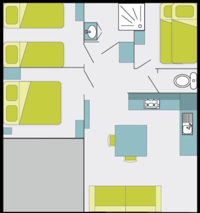 Cottage Premium3bd | PREMIUM - 32 to 42m² covered terrace - TV - DW - FREE WIFI