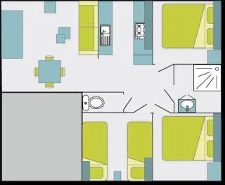 Cottage Premium 3Ch | Premium - 32 À 42M² Terrasse Couverte - Tv - Lv - Wifi Gratuit