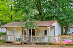 Huuraccommodatie(s) - Cottage Family 3Sk | Premium - 32M²- Xxl Overdekt Terras -Tv - Vaatwasser - Plancha - Flower Camping Les Biches