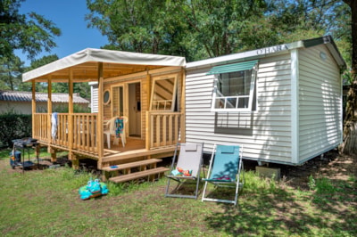 Mobile home Confort TV 3bd | COMFORT - 30m² - covered terrace - TV - plancha