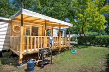Mietunterkunft - Mobilheim Confort Tv 3Sz | Confort - 26M² - Überdachte Terrasse - Tv - Plancha - Flower Camping Les Biches